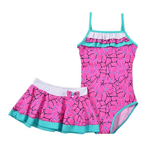Girl Beach Swimwear Summer 2018 Kids Baby Swimsuit Swimming Clothes Soft Triangular Sleeveless Bathing Suit for 1-15T Child