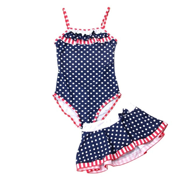 Girl Beach Swimwear Summer 2018 Kids Baby Swimsuit Swimming Clothes Soft Triangular Sleeveless Bathing Suit for 1-15T Child
