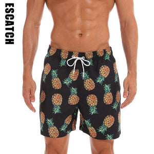 2019 New Men's Swim Trunks Quick Dry Beach Shorts with Pockets Short Swiming Trunks with Mesh Lining Swimwear Bathing Suits